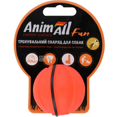 Animall, Мяч тренировочный, Игрушка для собак, 5 см, каучук, ассорти