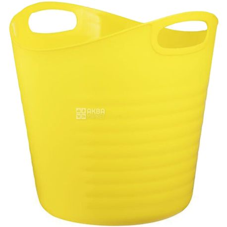 Bisk, City, Laundry basket, with handles, yellow