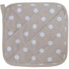 Provence, 20 х 20 cm, Kitchen potholder, beige with polka dots