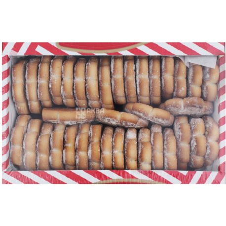 Homemade butter biscuits in powdered sugar, 500 g, TM Delicia