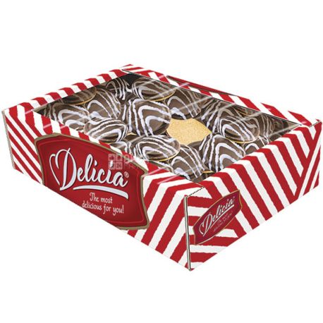 Delicia, Butter cookies with cappuccino flavor, 500 g