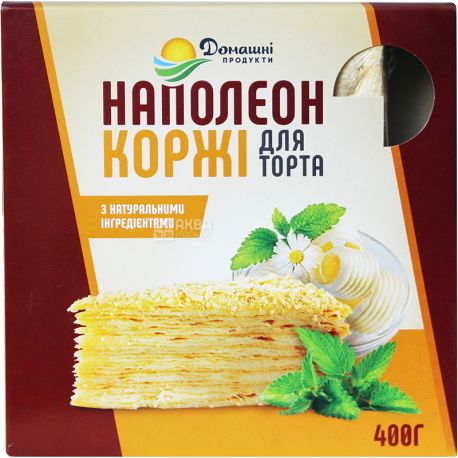 Homemade Products, Napoleon, 400 g, Cake layers, with natural ingredients