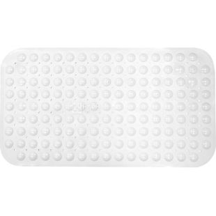 Bisk Pvc, Коврик для ванной, противоскользящий, 35х70 см, белый