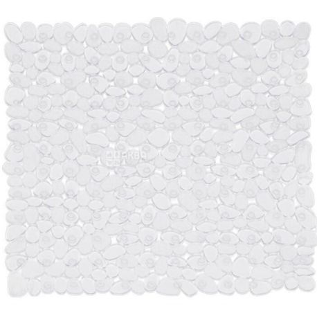 Bisk, Mosaic, Bath mat, white, 55x55 cm