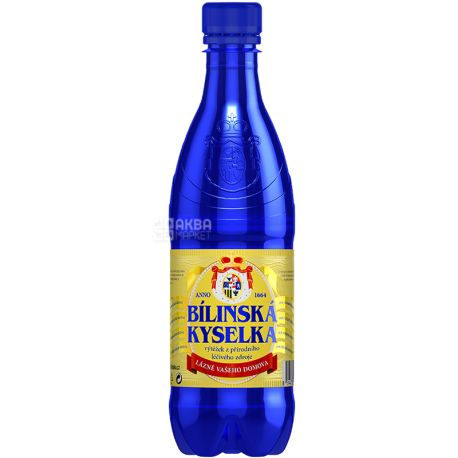 Bilinska kyselka, 0,5 л, Вода минеральная, Билинская Киселка, лечебная, ПЭТ