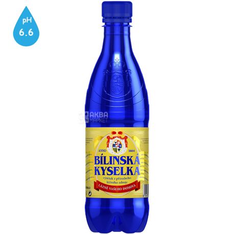 Bilinska kyselka, 0,5 л, Вода минеральная, Билинская Киселка, лечебная, ПЭТ