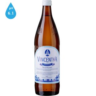 Vincentka, 0,7 л, Вода минеральная Винцентка, лечебная, газированная, стекло