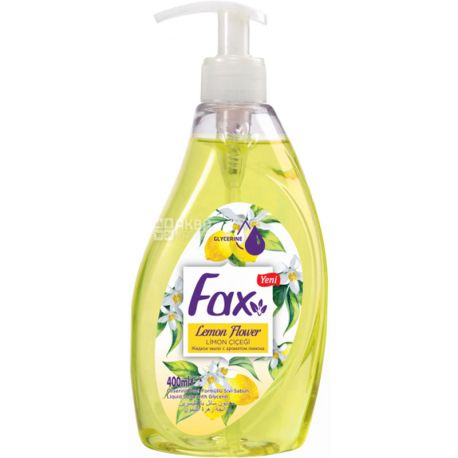 Fax, Lemon flower, 400 мл, Мило рідке з ароматом лимона