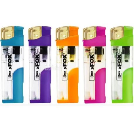 xFox, 1 pc, Silicon lighter with flashlight, transparent