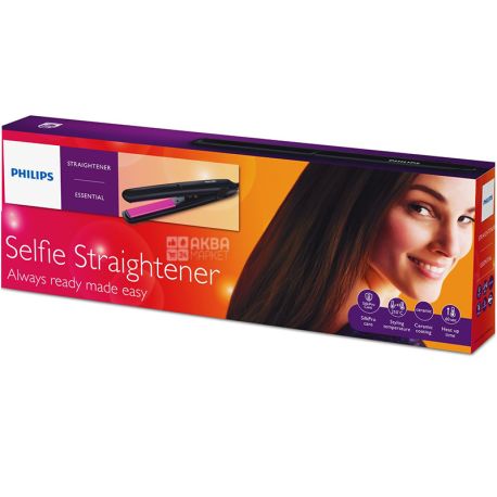Philips HP8302 / 00 Selfie Straightener, Щипці-випрямляч для укладки волосся