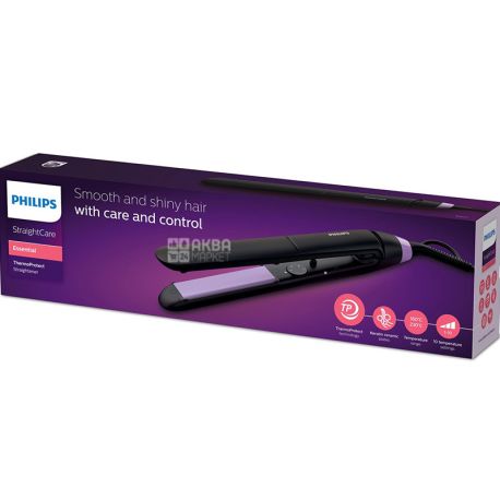 Philips Straight Care Essential BHS377 / 00, Випрямляч волосся, з автоматичним вимиканням