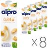 Alpro, Cashew, Упаковка 8 шт. х 1 л, Напиток растительный с орехов кешью, 1,1%