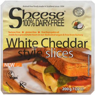 Bute Island, 200 г, Сыр Чеддер веганский, слайсами