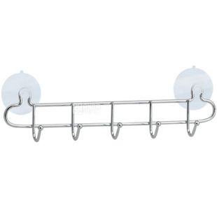 Atex Hooky, 5 шт, Крючки в ванную на присосках, настенные, металл