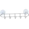 Atex Hooky, 5 pcs, Bathroom hooks with suction cups, wall-mounted, metal