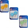 My House, 2 pieces, Velcro hook, Smiley, plastic, metal, assorted