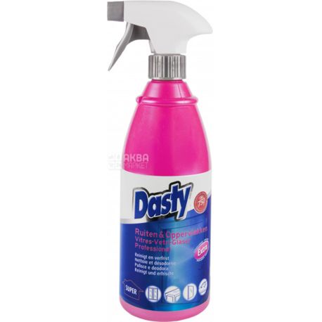 Dasty, Pink, 750 мл, Професійний засіб для миття скляних поверхонь