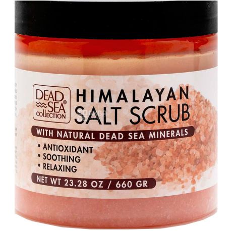 Dead Sea, Collection, 660 g, Himalayan Salt & Dead Sea Minerals Body Scrub