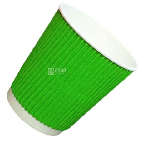 Promtus Glass paper corrugated green 110 ml, 30 pcs, D60