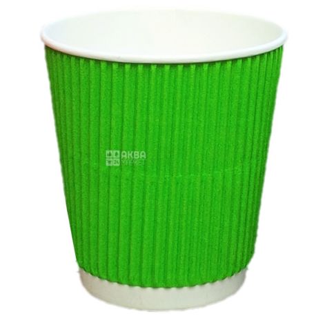 Promtus Glass paper corrugated green 110 ml, 30 pcs, D60