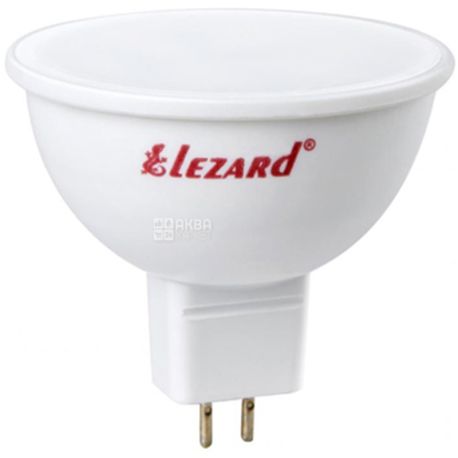 Lezard, Лампа светодиодная, цоколь GU5.3, 3W, 2700K, 220V, теплое белое свечение, 240lm