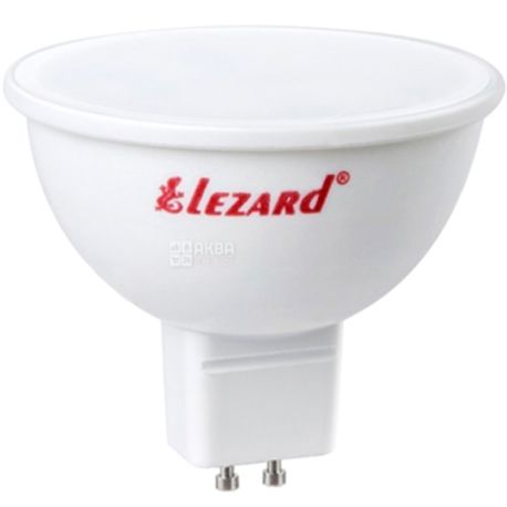 Lezard, Лампа світлодіодна, цоколь GU10, 5W, 4200K, 220V, денне світло, 400lm