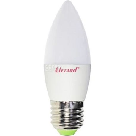 Lezard, LED CANDLE B35, Лампа светодиодная свеча, цоколь E27, 5W, 4200K, 220V, нейтральное белое свечение, 380 Lm