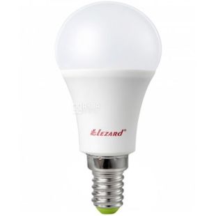 Lezard LED Glob, Лампа светодиодная, цоколь Е14, 5W, 2700K, теплое белое свечение, 360 Lm