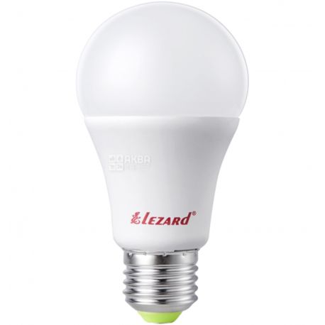 Lezard LED GLOB, Лампа світлодіодна, цоколь Е27, А60, 11W, 2700 К, 220 V, тепле біле світіння, 880 Lm