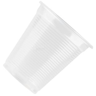 Промтус Стакан пластиковый Прозрачный устойчивый 200 мл, 100 шт.