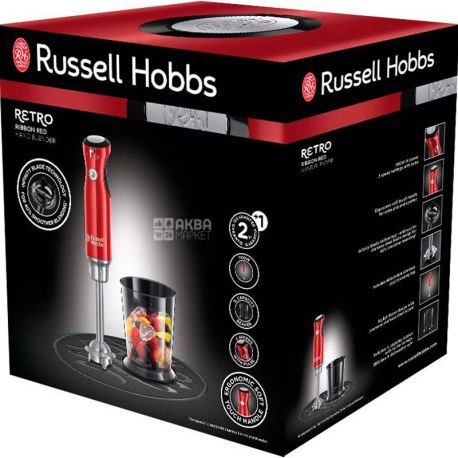 Russell Hobbs 25230-56 Retro, Блендер погружной, 700 Вт