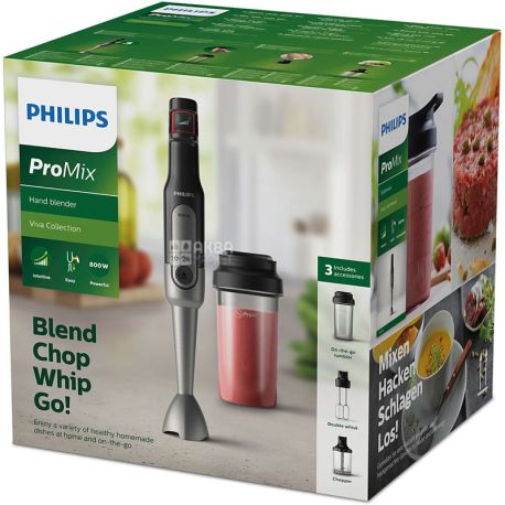 Philips Viva Collection HR2652 / 90, Hand Blender with Attachments, 800 W