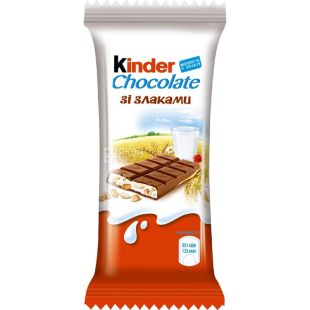 Kinder Country, 23,5 г, Батончик Молочний шоколад із злаками Кіндер Кантрі