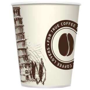Промтус Стакан паперовий з малюнком Пізанська вежа 250 мл, 50 шт, D80