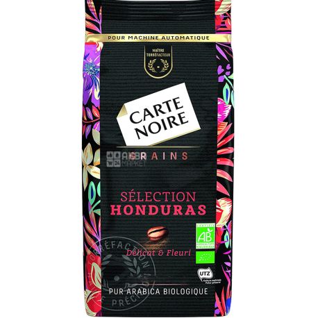 Carte Noire, Coffee Beans, Honduras, 500 г, Кава середнього обсмаження, в зернах, органічна