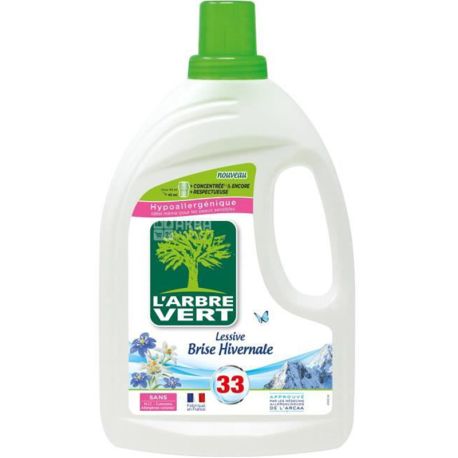 L'arbre Vert, 1,5 л, Средство для стирки жидкое, для чувствительной кожи, Зимняя прохлада