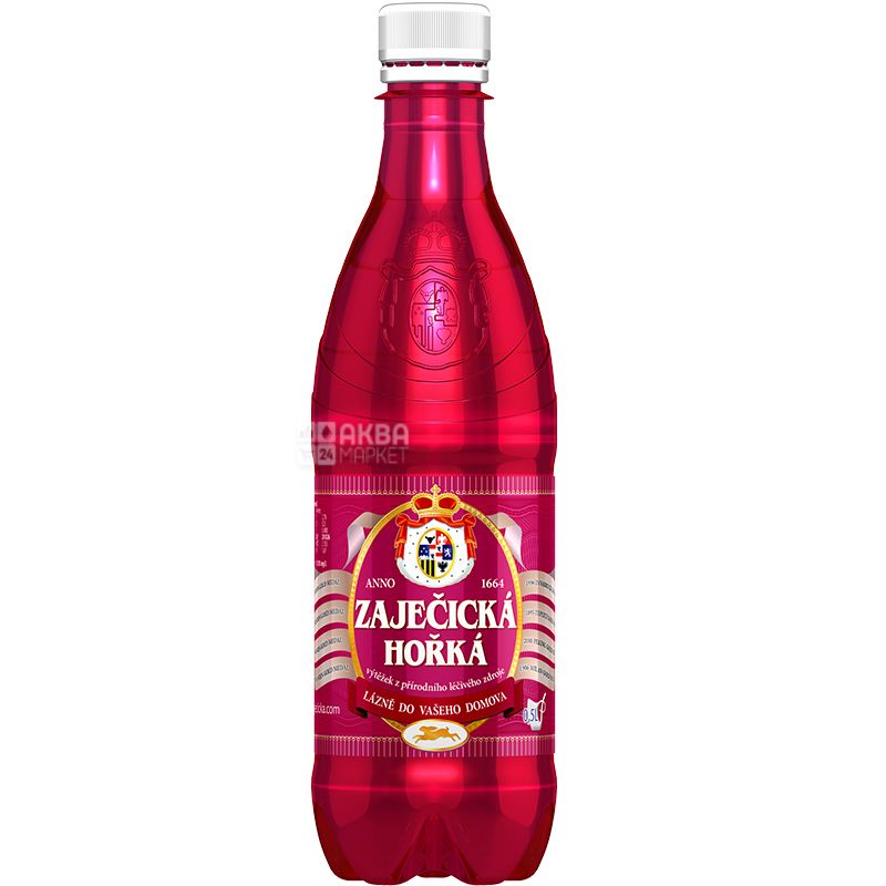 Zajecicka Horka, 0,5 л, Вода минеральная, Зайечицкая Горькая, лечебно ...