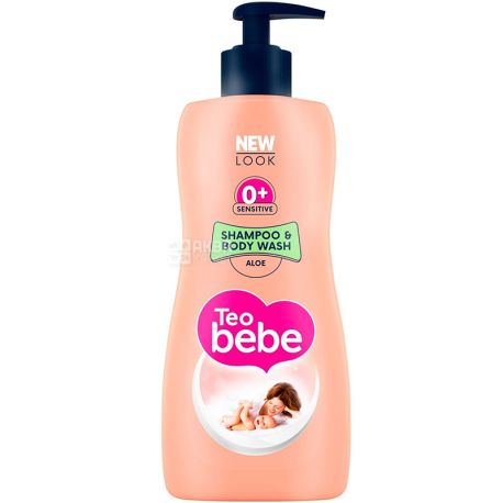 Teo Bebe Aloe, 400 ml, Shampoo-gel, children's with aloe, 0+