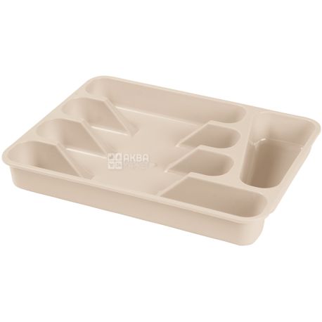 Keeeper, Сушилка для посуды, на 5 элементов, пластик, кремовая, 330 х 260 х 43 мм