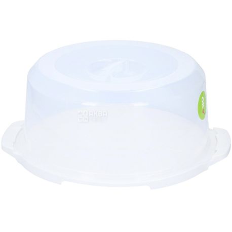 Keeeper, Cake dish, with lid, round, plastic, 37 cm