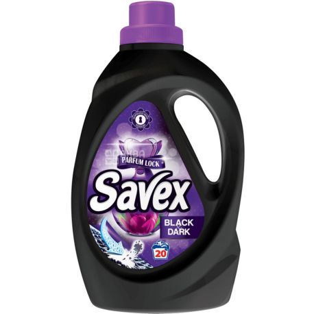 Savex, Generation Next, 2in1, Black & Dark, 1,1 л, Рідкий засіб для прання чорних і темних речей