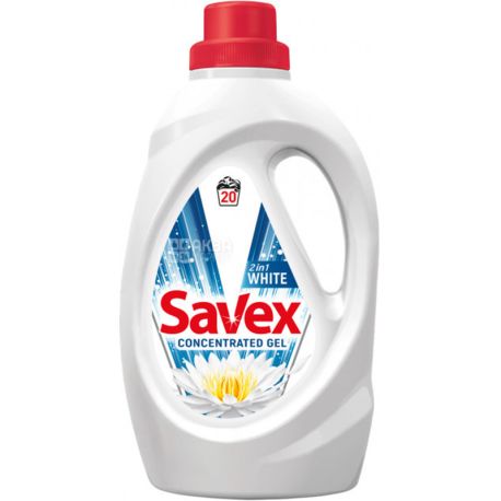 Savex, Generation Next, 2in1, White, 1,1 л,  Жидкое средство для стирки белых вещей