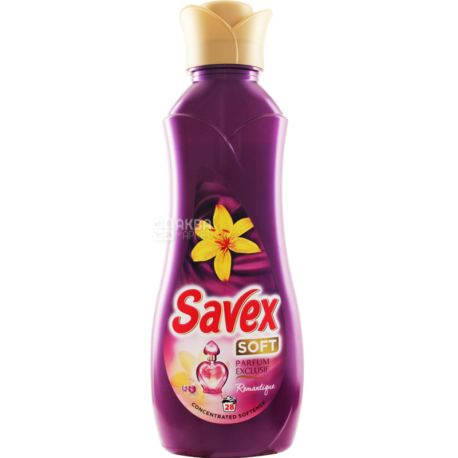Savex, Exclusif Purple, 900 мл, Ополаскиватель для белья, с ароматом ванили