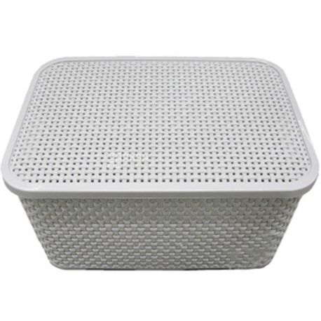 BranQ Rattan, 10 L, Basket with lid, assorted