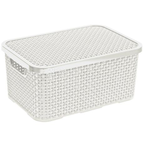 BranQ Rattan, 7 L, Basket with lid, assorted