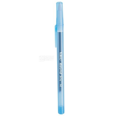 BIC, 6 шт., 0,4 мм, ручка шариковая, Round Stic, Синяя, м/у
