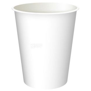 Стакан паперовий 250 мл, білий, 50 шт, D75