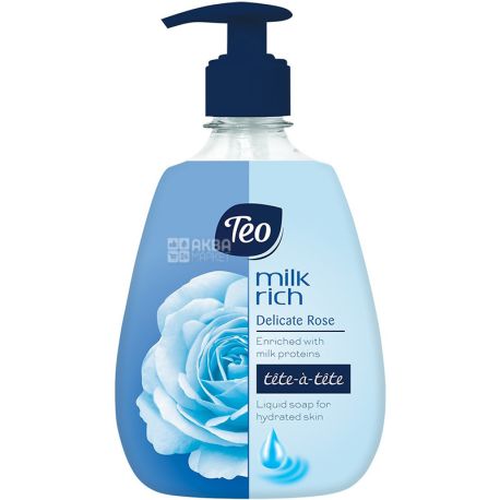 Teo, Tete-a-Tete, Delicate Rose, 400 мл, Мыло жидкое, Нежная роза