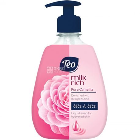 Teo, Tete-a-Tete, Pure Camellia, 400 мл, Рідке мило для рук, Камелія
