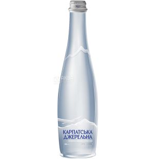 Карпатська Джерельна, 0,5 л, Вода минеральная, негазированная, стекло